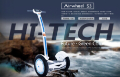 Weekend gita in scooter auto-bilanciamento Airwheel, godersi il sole, delizie e gioia